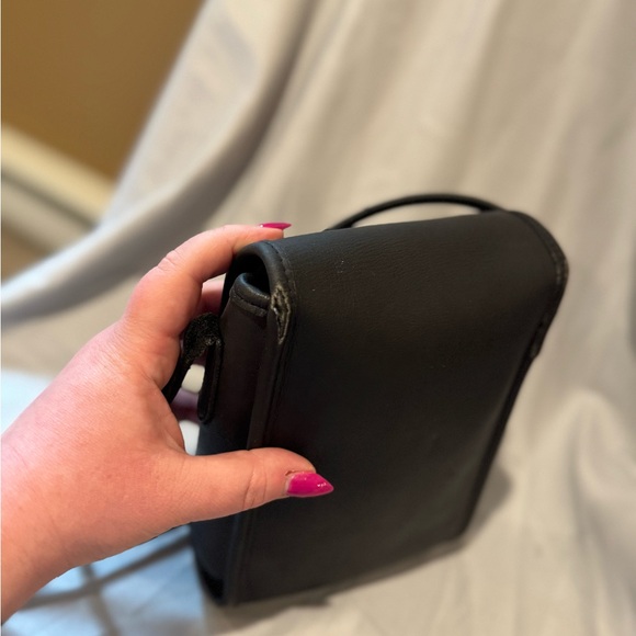 Vintage Coach Scooter Bag Black Made in USA - Picture 5 of 12